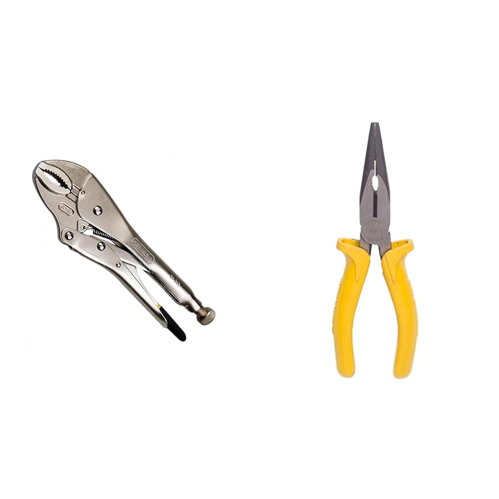 STANLEY 84-369-1-23 254mm Bi Material Handle Curved Jaw Locking